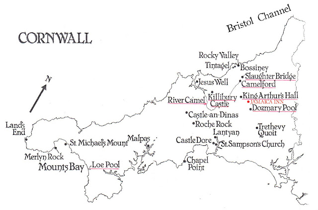 Mapa de Cornualles