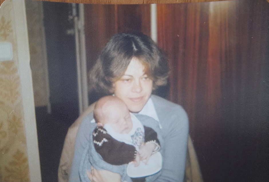 Co seu fillo Alex 1979