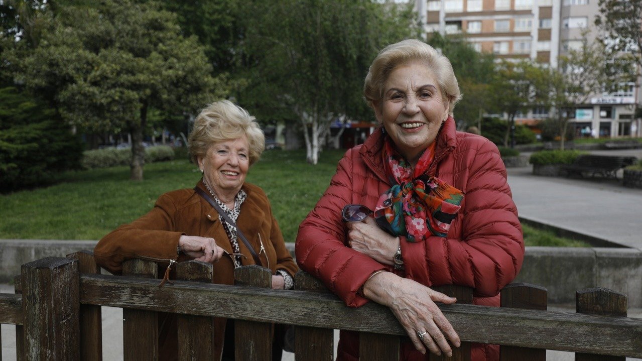 con Ana Martín, foto del diario de Pontevedra