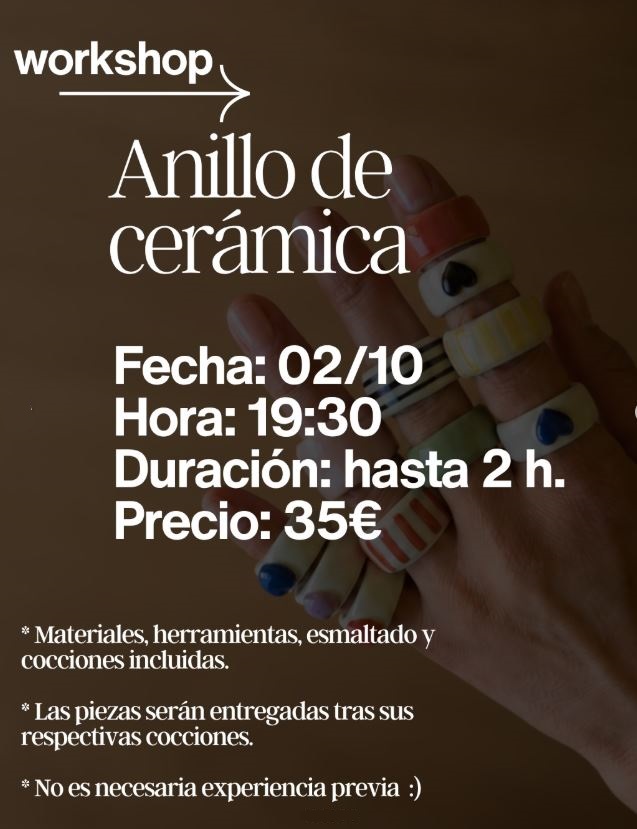 anillo de cerámica